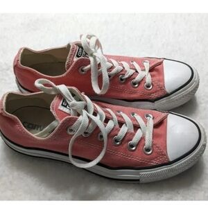 Converse Pink Low-Top Canvas Sneakers